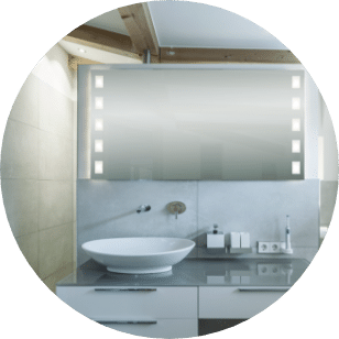 Modernes Badezimmer mit Lumina Lichtwelten