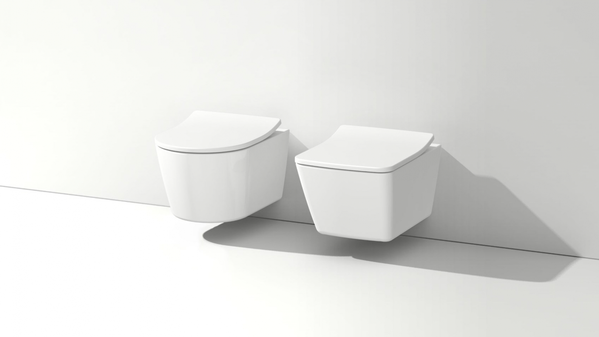Abbildung zwei weiße WCs von TOTO